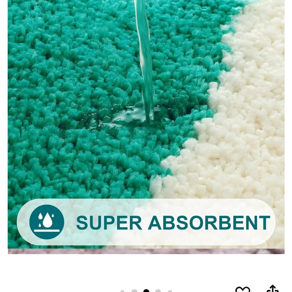 Seavish Bath Mat 20”x30”/Half moon and rainbow design